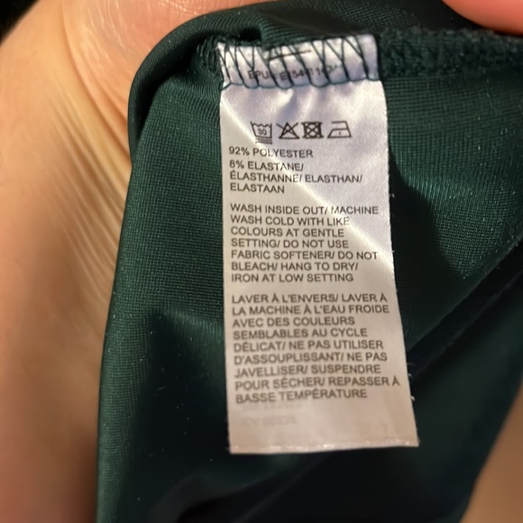 Lord & Taylor Emerald Green Velour Top - Size XL - Picture 3 of 4